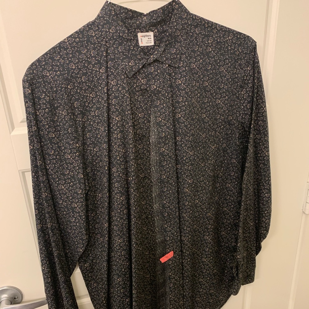 Flowers dress shirt.